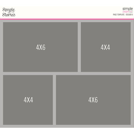 Simple Stories Simple Pages Template Design 9 (15968) (OUTLET)