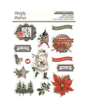 Simple Stories Simple Vintage Rustic Christmas Layered Stickers (16026) (OUTLET) Simple Stories Simple Vintage Rustic Christmas Layered Stickers (16026) (OUTLET)