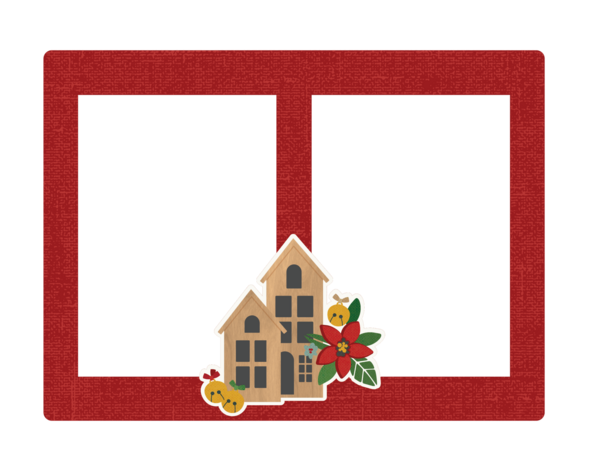 Simple Stories Hearth & Holiday Chipboard Frames (18221) (OUTLET)