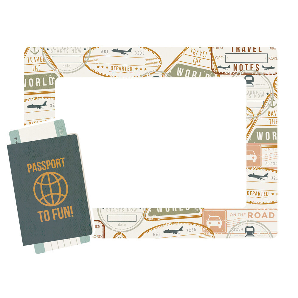 Simple Stories Here + There Chipboard Frames (19821) (OUTLET)