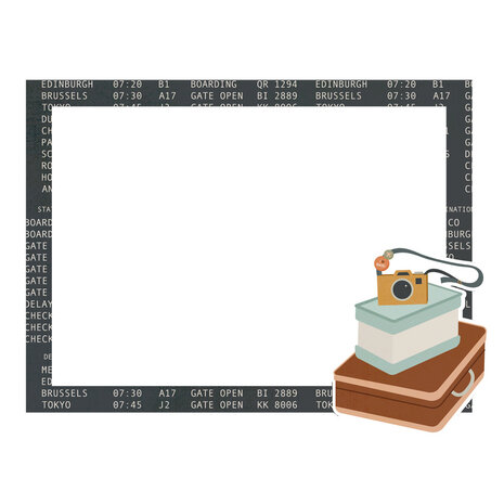 Simple Stories Here + There Chipboard Frames (19821) (OUTLET)