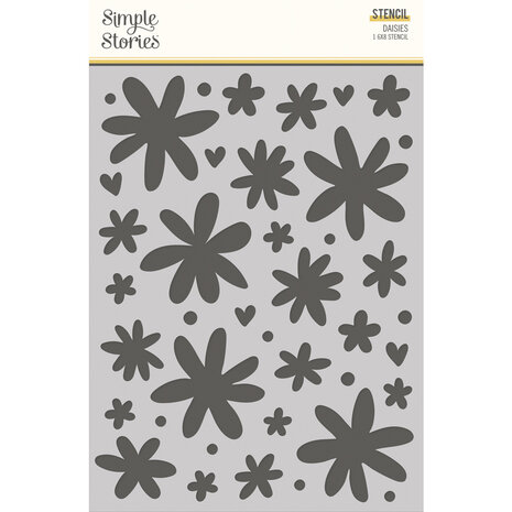 Simple Stories Boho Sunshine Stencil Daisies (19926) (OUTLET)