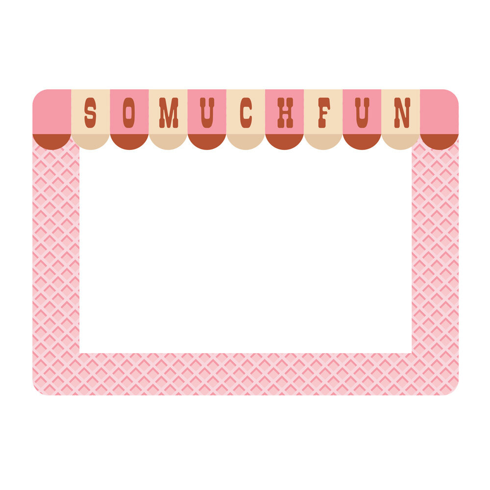 Simple Stories Retro Summer Chipboard Frames (20021) (OUTLET)