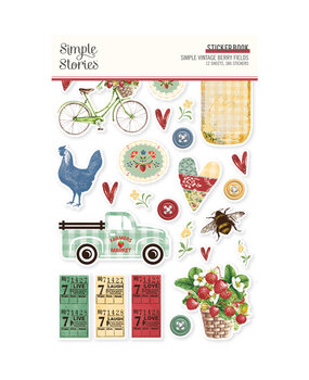 Simple Stories Simple Vintage Berry Fields Sticker Book (20125) (OUTLET)