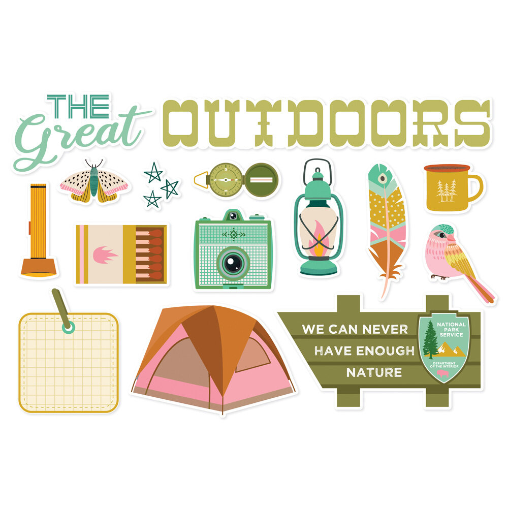 Simple Stories Trail Mix Simple Pages Pieces (15pcs) (20328) (OUTLET)