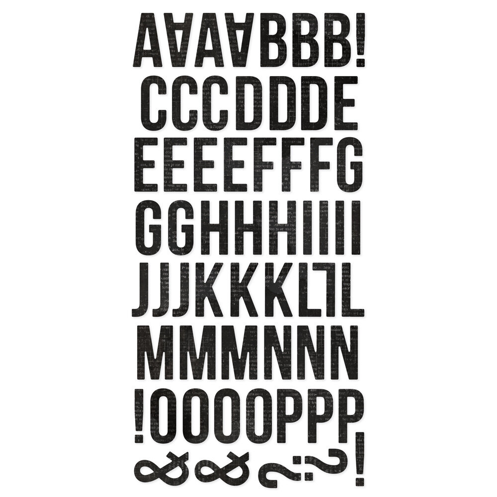 Simple Stories Simple Vintage Essentials Foam Alphas Vintage Black (129pcs) (20421) (OUTLET)