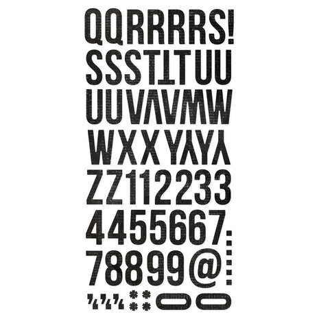 Simple Stories Simple Vintage Essentials Foam Alphas Vintage Black (129pcs) (20421) (OUTLET)