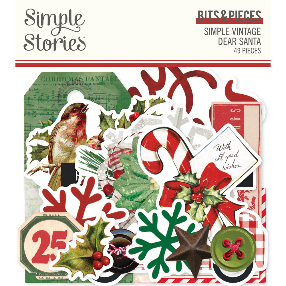 Simple Stories Simple Vintage Dear Santa Bits & Pieces (20822) (OUTLET)
