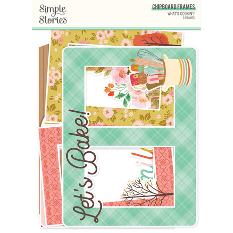 Simple Stories What's Cookin' ? Chipboard Frames (6pcs) (21124) (OUTLET)