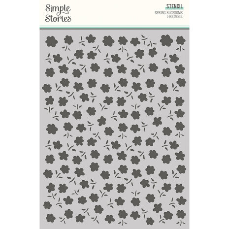 Simple Stories Fresh Air Stencil Spring Blossoms (21628) (OUTLET)