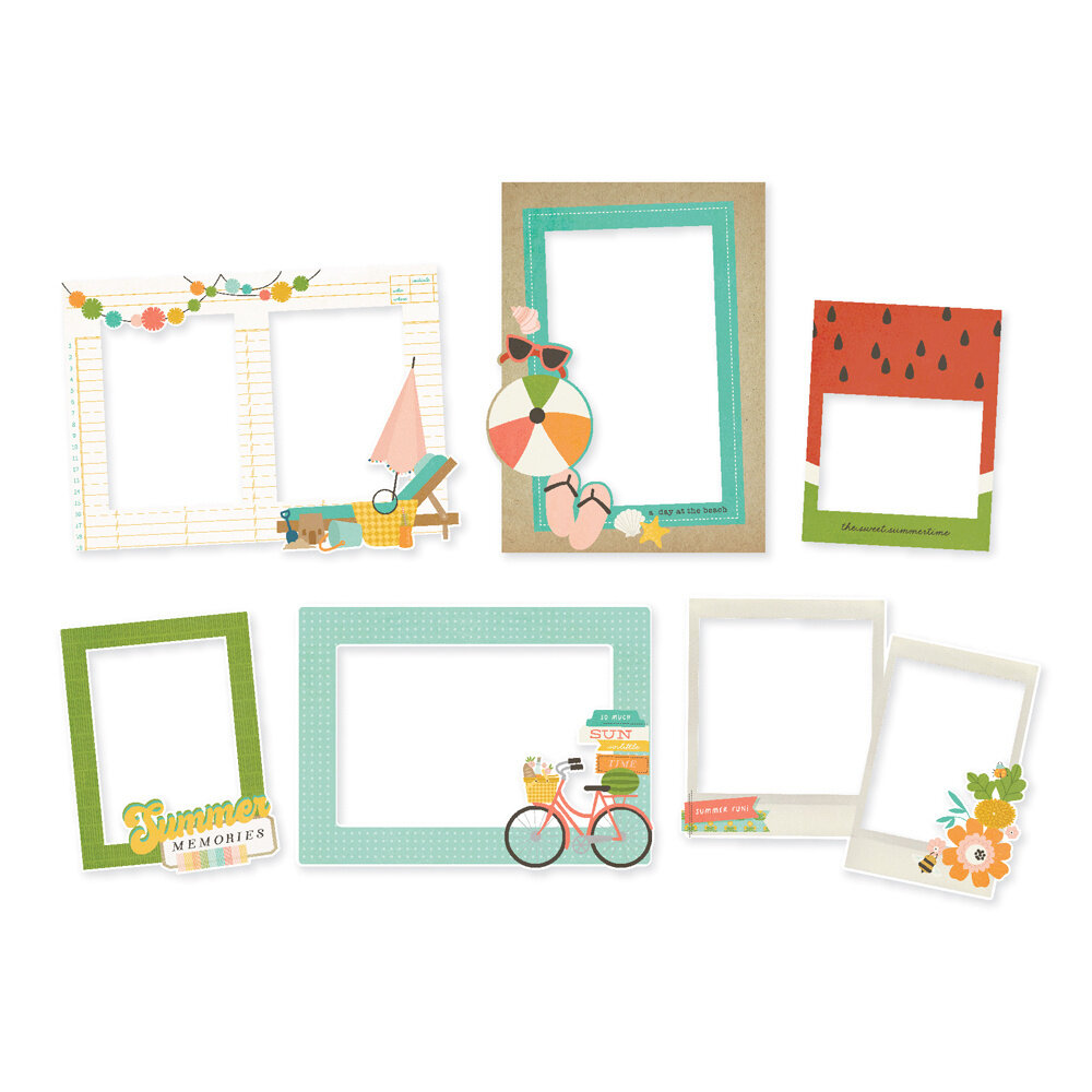 Simple Stories Summer Snapshots Chipboard Frames (22025) (OUTLET)