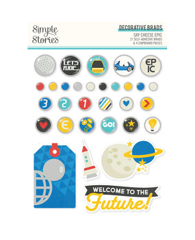 Simple Stories Say Cheese Epic Decorative Brads (22488) (OUTLET) Simple Stories Say Cheese Epic Decorative Brads (22488) (OUTLET)