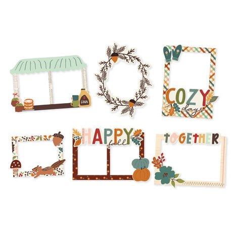Simple Stories Cider & Donuts Chipboard Frames (22924) (OUTLET)