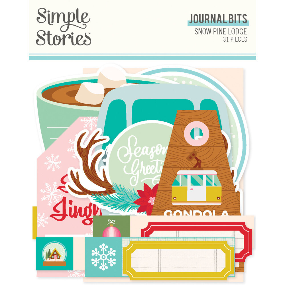 Simple Stories Snow Pine Lodge Journal Bits & Pieces (23119) (OUTLET)