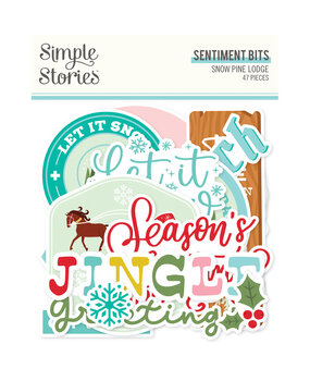 Simple Stories Snow Pine Lodge Sentiment Bits & Pieces (23122) (OUTLET)