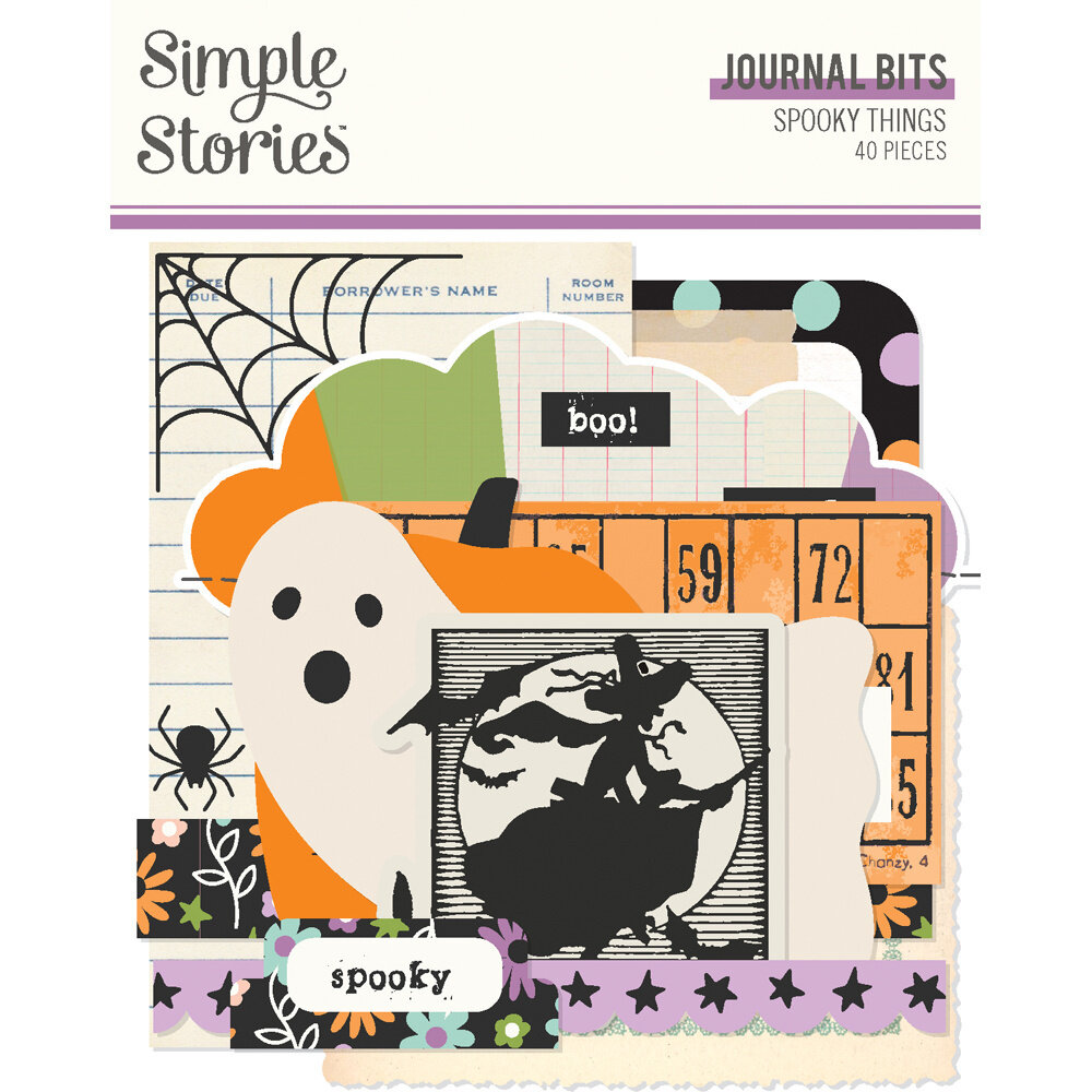 Simple Stories Spooky Things Journal Bits & Pieces (24918) (OUTLET)