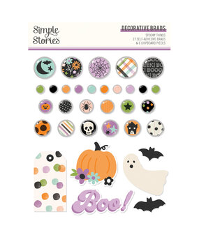 Simple Stories Spooky Things Decorative Brads (24921) (OUTLET) Simple Stories Spooky Things Decorative Brads (24921) (OUTLET)