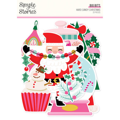 Simple Stories Hard Candy Christmas Big Bits & Pieces (25621) (OUTLET)