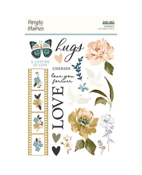 Simple Stories Remember Rub Ons (21522) (OUTLET)