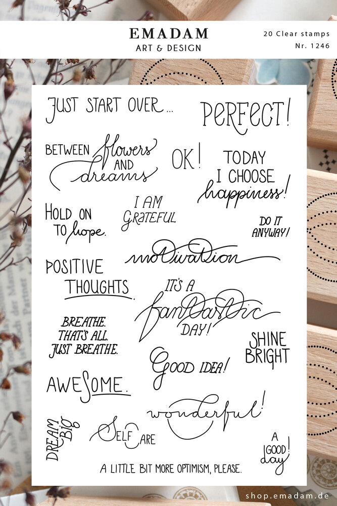 Emadam Clear Stamp Motivational Sayings (1246) Emadam Clear Stamp Motivational Sayings (1246)