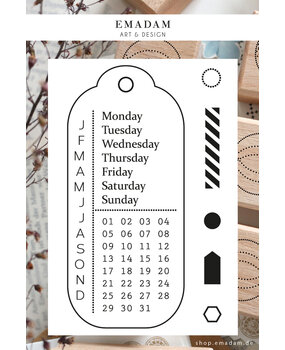 Emadam Clear Stamp Perpetual Calendar (1245)