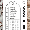 Emadam Clear Stamp Perpetual Calendar (1245) Emadam Clear Stamp Perpetual Calendar (1245)