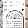 Emadam Clear Stamp Perpetual Calendar Sunrise (1248)
