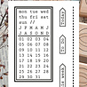 Emadam Clear Stamp Perpetual Calendar Rectangle (1250)