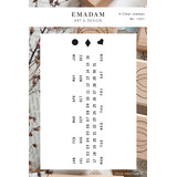 Emadam Clear Stamp Perpetual Calendar Classic Rectangle (1251)