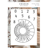 Emadam Clear Stamp Small Perpetual Calendar (1254)