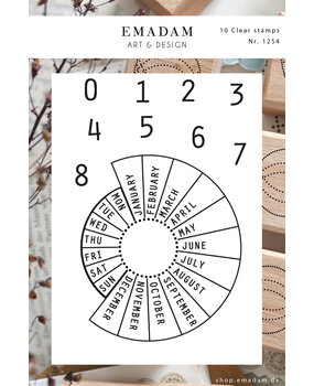 Emadam Clear Stamp Small Perpetual Calendar (1254)