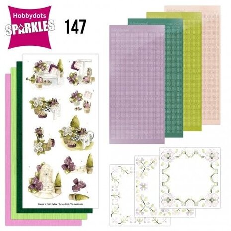 Find It Trading HobbyDots Sparkles Flowers on a Bench (SPDO147)