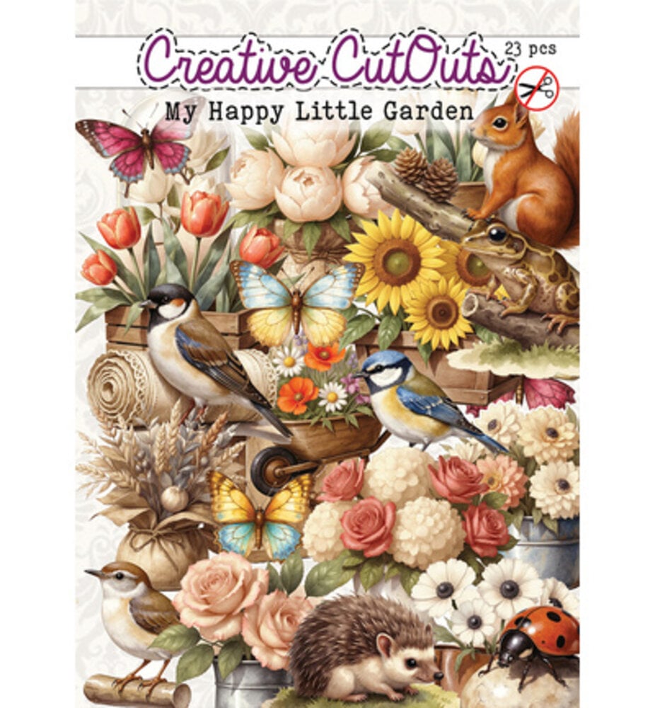 Creatief Art My Happy Little Garden Die-Cuts Creative CutOuts (CCODC-PLUS-001)