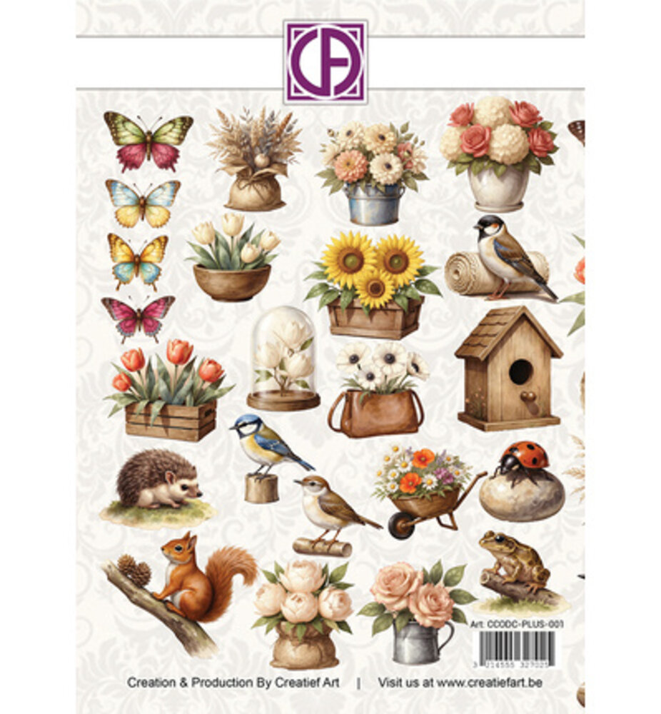 Creatief Art My Happy Little Garden Die-Cuts Creative CutOuts (CCODC-PLUS-001)