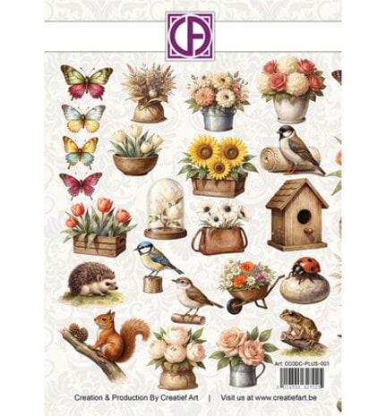 Creatief Art My Happy Little Garden Die-Cuts Creative CutOuts (CCODC-PLUS-001)