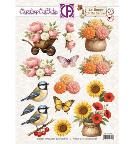 Creatief Art My Happy Little Garden 03 Stansvel (CCO-035)