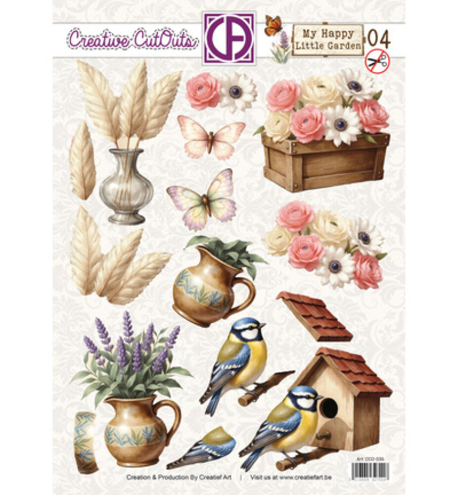 Creatief Art My Happy Little Garden 04 Stansvel (CCO-036)