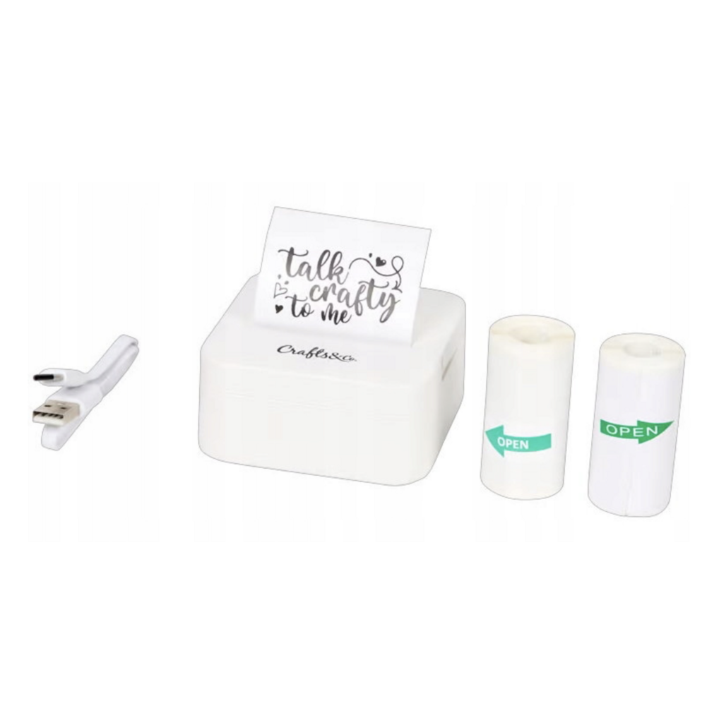 Crafts & Co. Mini Pocket Printer White (3210817)
