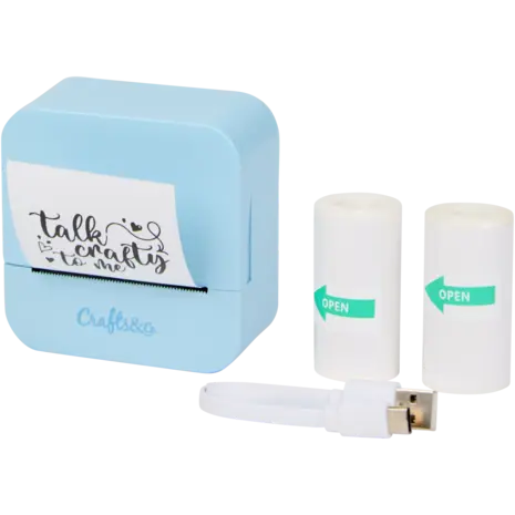 Crafts & Co. Mini Pocket Printer Blue (3210817)
