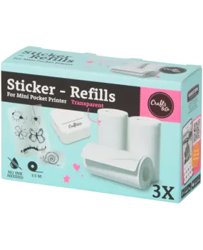 Crafts & Co. Mini Pocket Printer Refills Transparant (3210741)