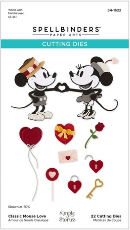Spellbinders Mickey Mouse Valentine's Day BUNDLE