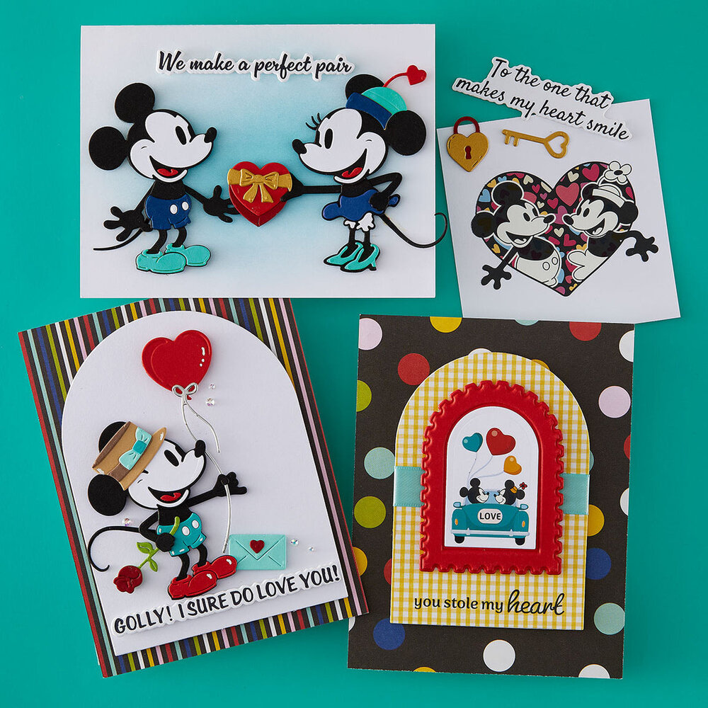 Spellbinders Mickey Mouse Valentine's Day BUNDLE