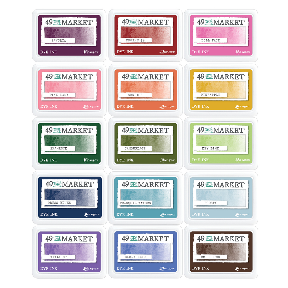 Ranger PRE-ORDER 49 & Market Dye Ink Pads BUNDLE 2 Ranger PRE-ORDER 49 & Market Dye Ink Pads BUNDLE 2