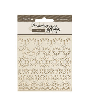 Stamperia Old Lace Decorative Chips Lace Borders (SCB243) (OUTLET)