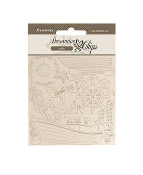 Stamperia Silent Sea Decorative Chips Boat (SCB263) (OUTLET)