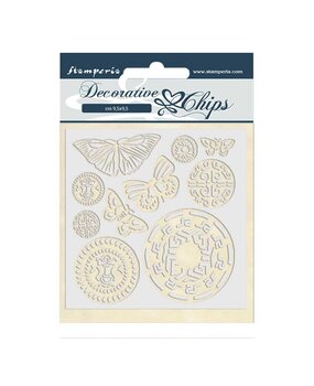 Stamperia Decorative Chips Amazonia Butterfly Tribal (SCB42) (OUTLET)