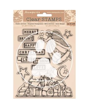 Stamperia Christmas Patchwork Clear Stamps (WTK158) (OUTLET) Stamperia Christmas Patchwork Clear Stamps (WTK158) (OUTLET)