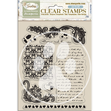 Stamperia Timeless Clear Stamps Backgrounds (WTK220) (OUTLET)