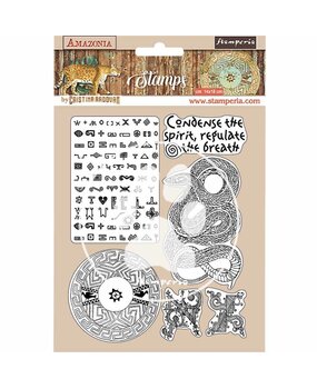 Stamperia Natural Rubber Stamp Amazonia Snake (WTKCC194) (OUTLET)