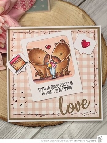 Impronte d'Autore Capy Love Clear Stamp (2696-CLEM-C)